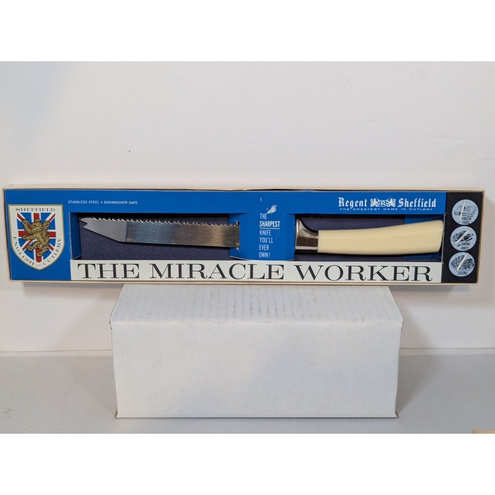 Vintage Regent Sheffield The Miracle Worker Knife Slicing & Sawing in Box